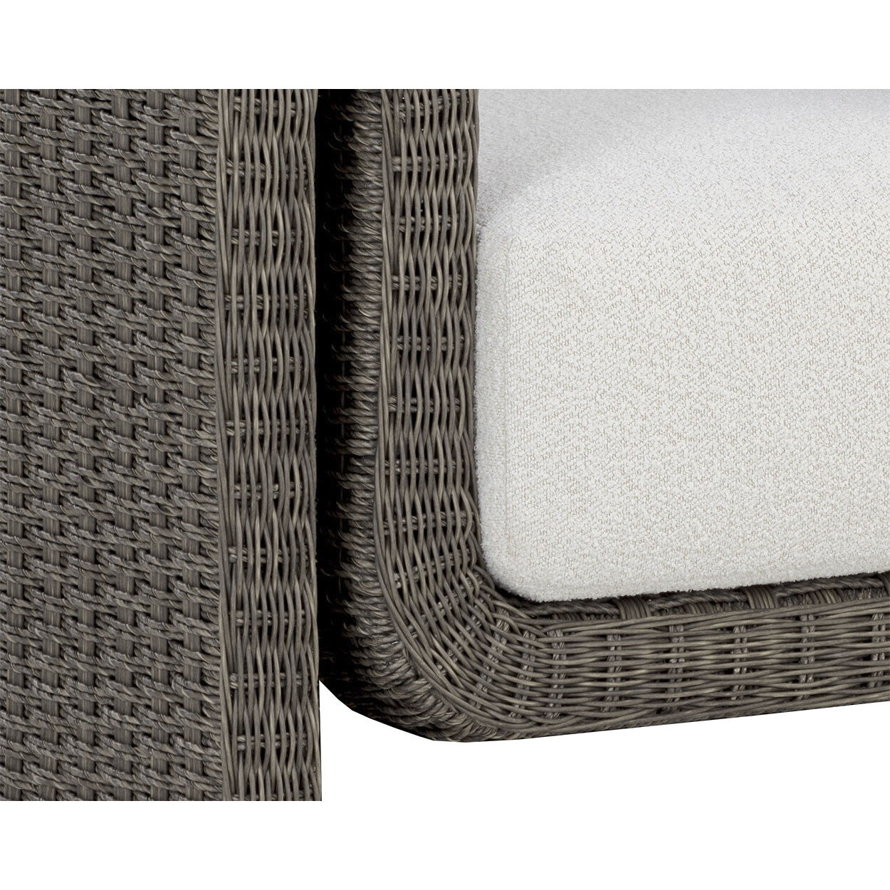 Tibi Grey / Louis Cream Outdoor Lounge Chair